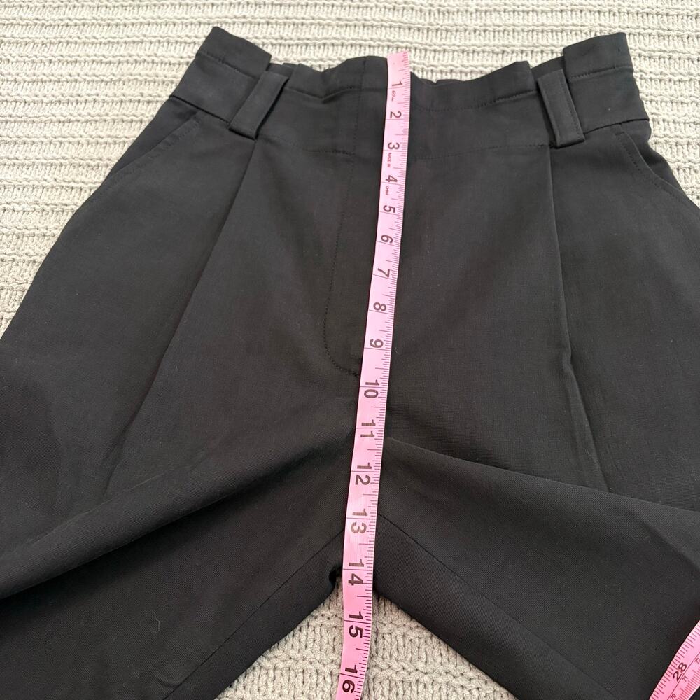 A.L.C. Black Pleated High Rise Pants Women's Size 2 Career Office Quiet Luxury - Picture 3 of 10
